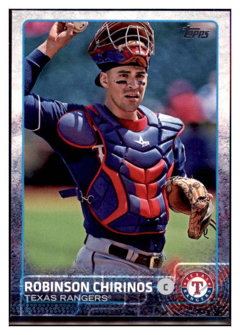2015 Topps Robinson Chirinos  Texas Rangers #359 Baseball card   MATV4 simple Xclusive Collectibles   