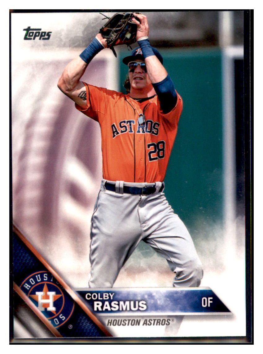 2016 Topps Houston Astros Colby
  Rasmus  Houston Astros #HA-3 Baseball
  card   MATV4 simple Xclusive Collectibles   