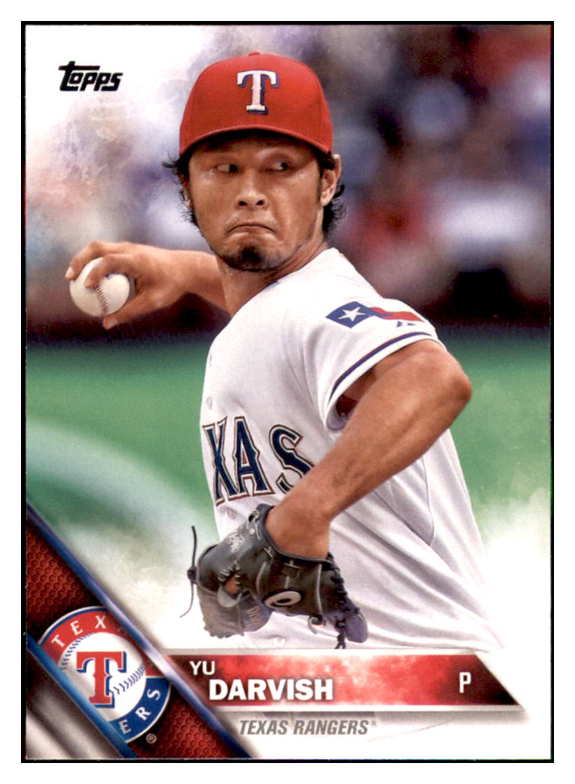 2016 Topps Chrome Yu Darvish  Texas Rangers #20 Baseball card   MATV4 simple Xclusive Collectibles   