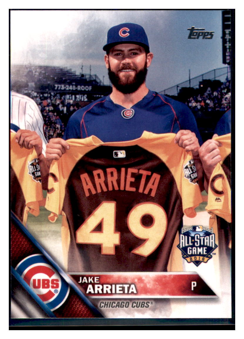 2016 Topps Update Jake Arrieta  Chicago Cubs #US4 Baseball card   MATV4 simple Xclusive Collectibles   