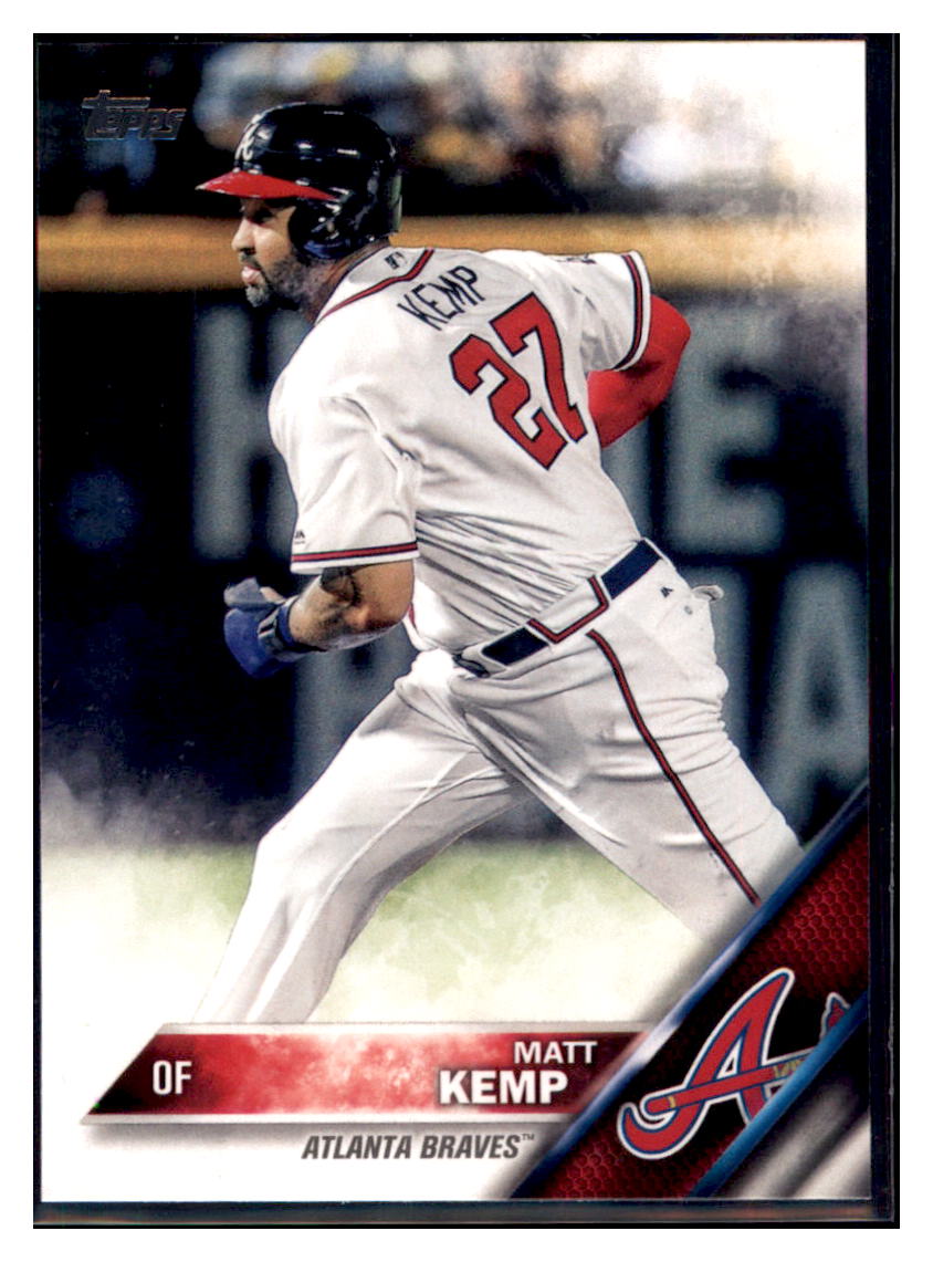 2016 Topps Update Matt Kemp  Atlanta Braves #US239 Baseball card   MATV4_1a simple Xclusive Collectibles   
