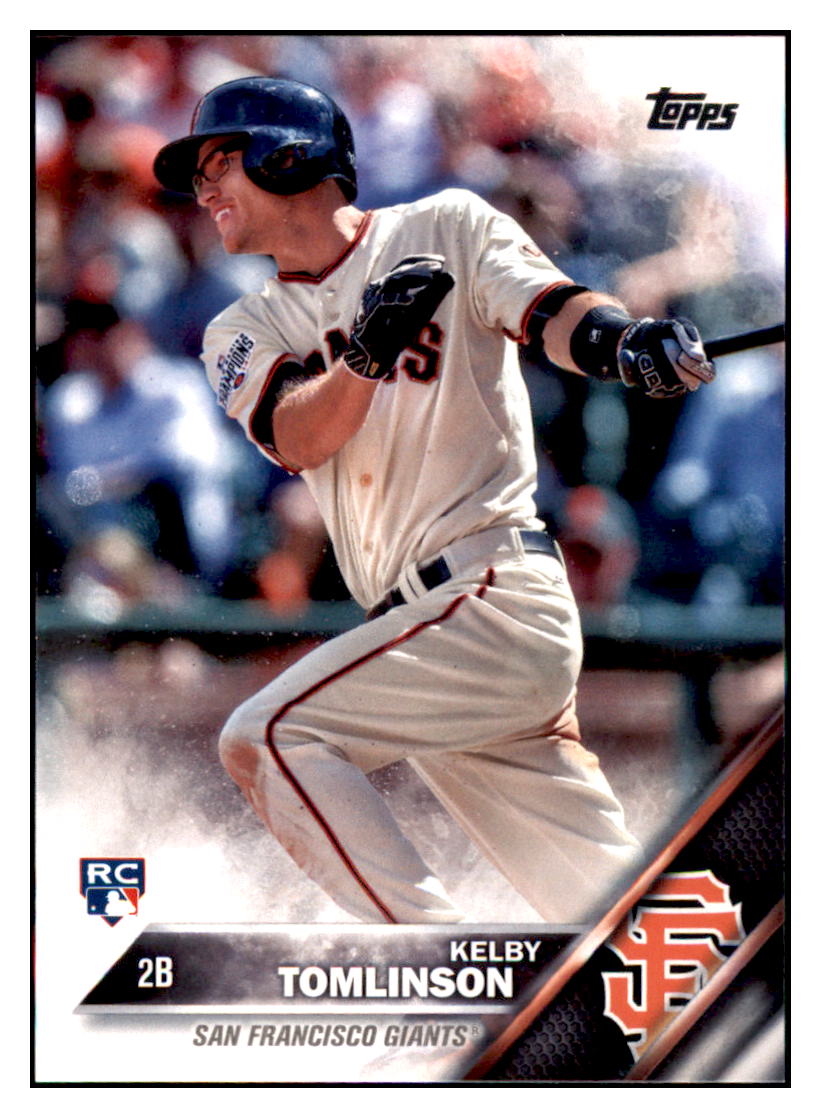 2016 Topps Kelby Tomlinson  San Francisco Giants #322 Baseball
  card   MATV4 simple Xclusive Collectibles   