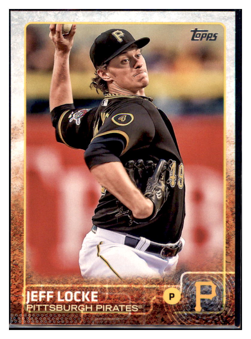 2015 Topps Jeff Locke  Pittsburgh Pirates #589 Baseball card   MATV4 simple Xclusive Collectibles   