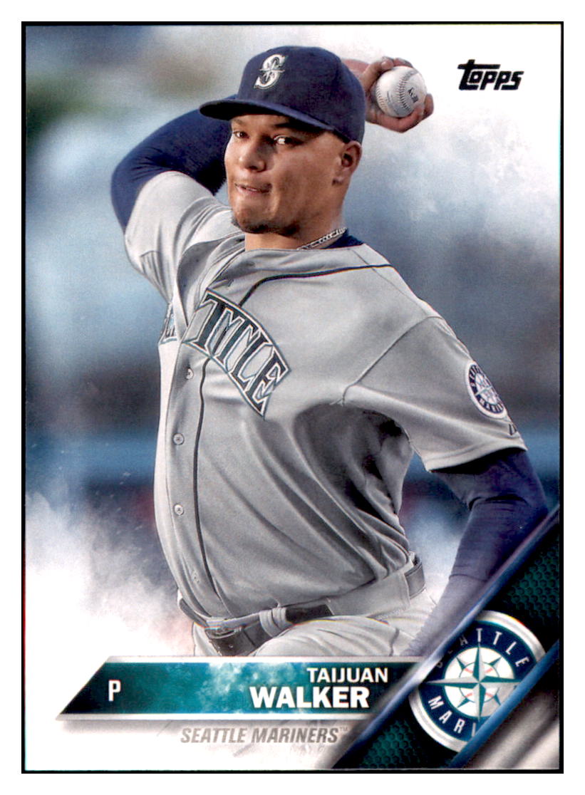 2016 Topps Seattle Mariners Taijuan
  Walker  Seattle Mariners #SM-11
  Baseball card   MATV4 simple Xclusive Collectibles   