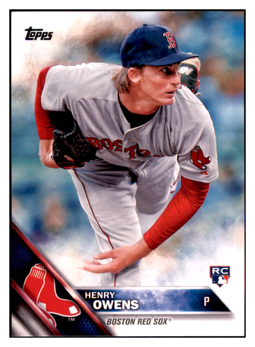 2016 Topps Chrome Henry Owens  Boston Red Sox #133 Baseball card   MATV4 simple Xclusive Collectibles   