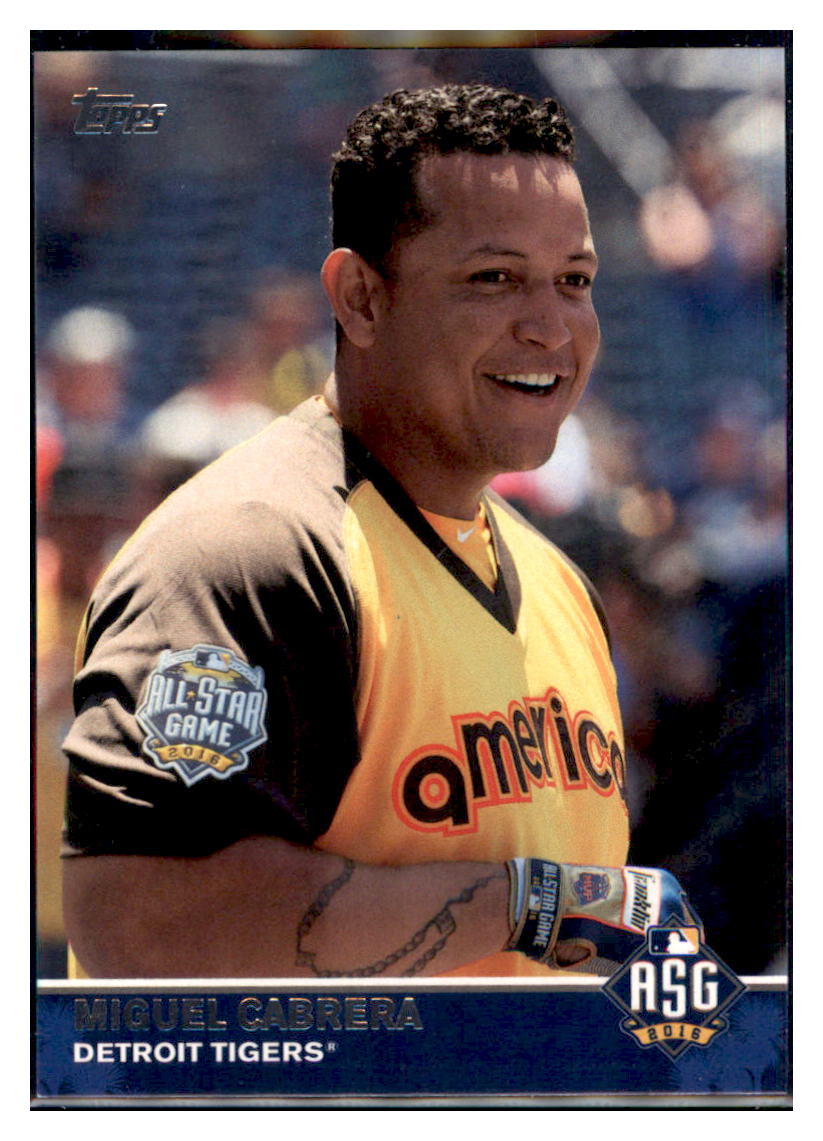 2016 Topps Update Miguel Cabrera  Detroit Tigers #MLB-17 Baseball card   MATV4 simple Xclusive Collectibles   