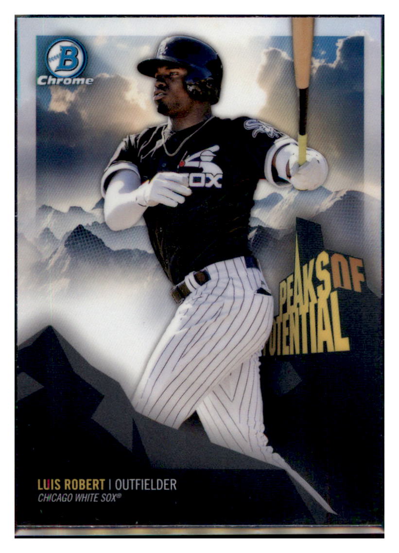 2018 Bowman Chrome Luis Robert Peaks of Potential Chicago White Sox #PP-LR Baseball
  card   VSMP1BOWV1 simple Xclusive Collectibles   