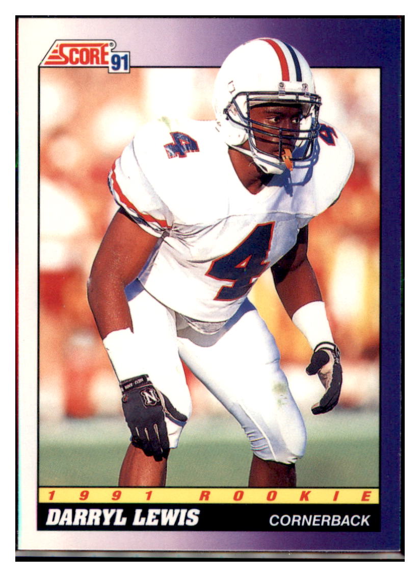 1991 Score Football  Darryll Lewis    Houston Oilers #601 Football card   VSMP1BOWV1 simple Xclusive Collectibles   