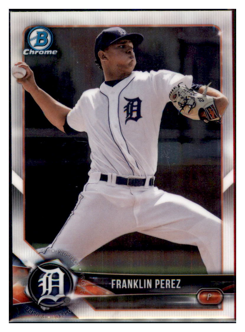 2018 Bowman Chrome Franklin Perez Detroit Tigers #BCP185 Baseball card   VSMP1BOV2 simple Xclusive Collectibles   