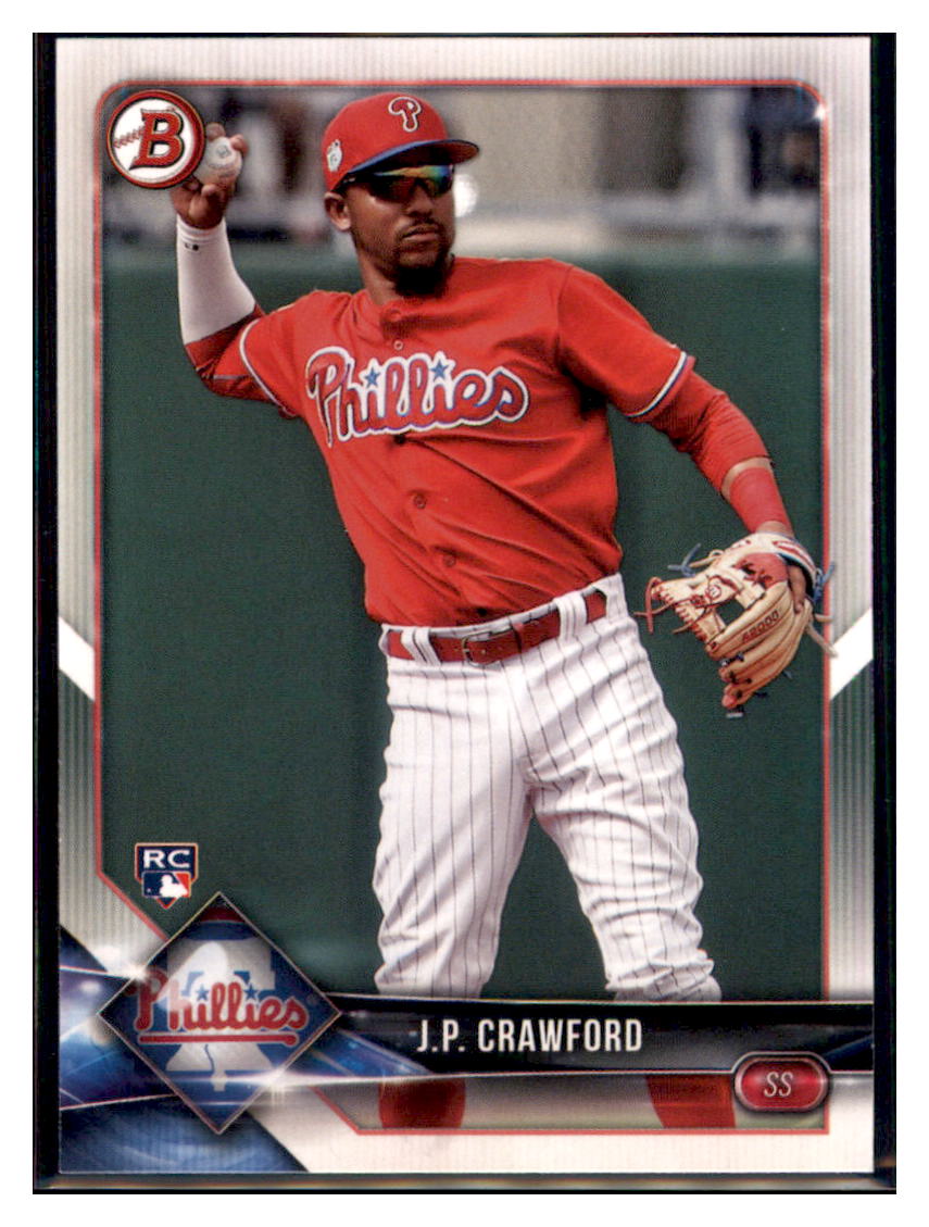 2018 Bowman J.P. Crawford    Philadelphia Phillies #71 Baseball
  card   VSMP1BOV2 simple Xclusive Collectibles   