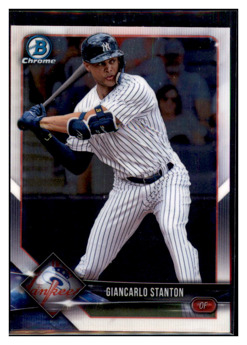 2018 Bowman Chrome Giancarlo Stanton New York Yankees #71 Baseball card   VSMP1BOV2 simple Xclusive Collectibles   