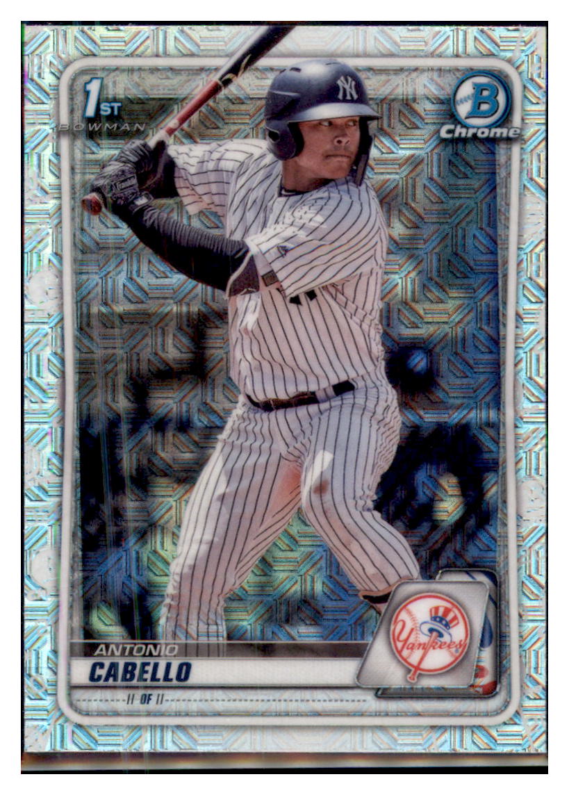 2020 Bowman Chrome Antonio Cabello New York Yankees Mojo Refractor #BP-85 Baseball
  card   VSMP1BOV2 simple Xclusive Collectibles   