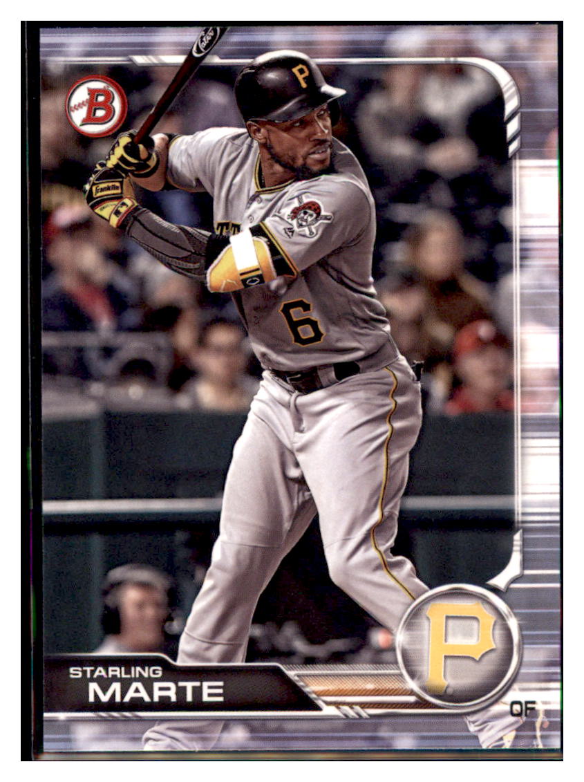2019 Bowman Starling Marte    Pittsburgh Pirates #68 Baseball card   VSMP1BOV2 simple Xclusive Collectibles   