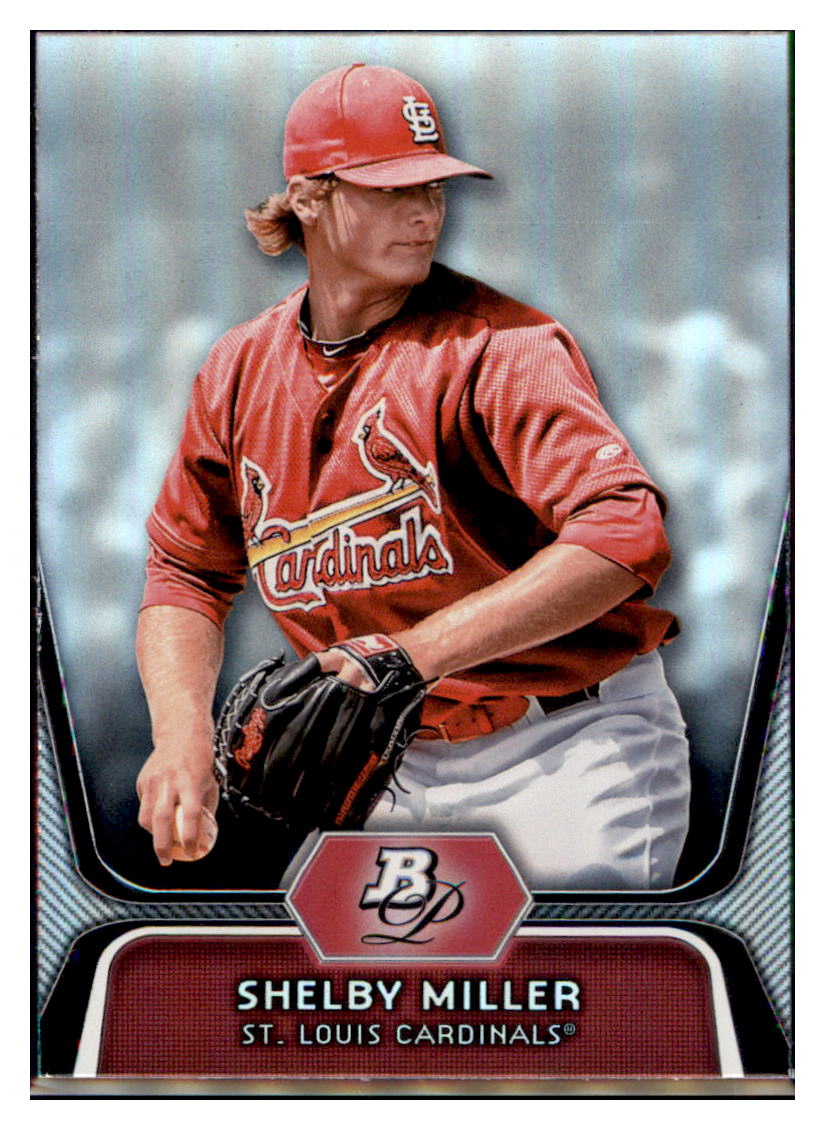 2012 Bowman Platinum Shelby Miller    St. Louis Cardinals #BPP27 Baseball
  card   VSMP1BOV2 simple Xclusive Collectibles   