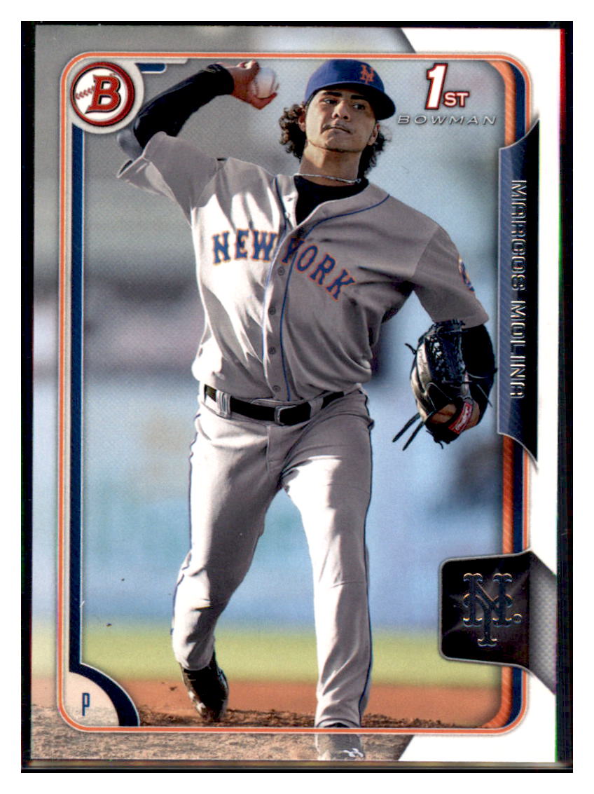 2015 Bowman Marcos Molina    New York Mets #BP78 Baseball card   VSMP1BOV2 simple Xclusive Collectibles   