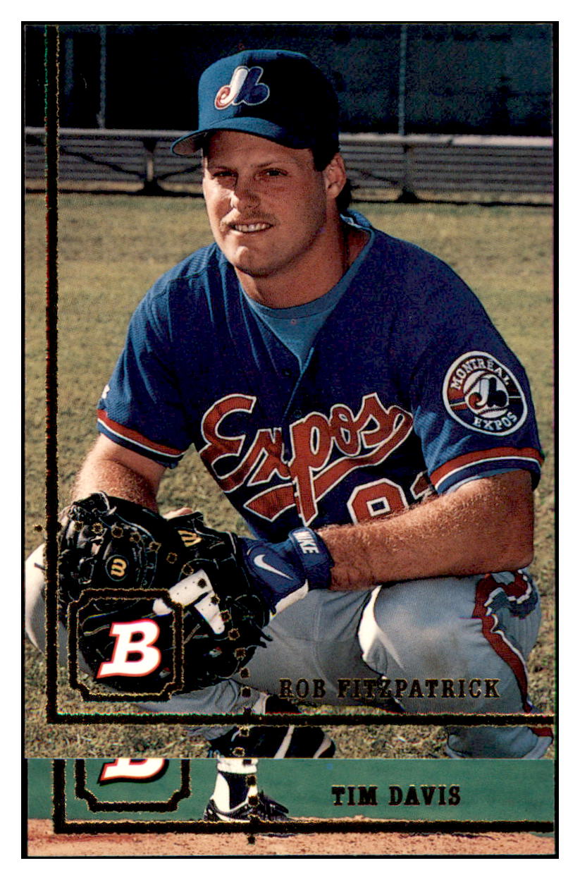 1994 Bowman Rob
  Fitzpatrick   RC Montreal Expos
  Baseball Card BOWV3 simple Xclusive Collectibles   