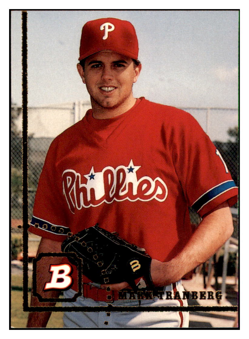 1994 Bowman Mark
  Tranberg   RC Philadelphia Phillies
  Baseball Card BOWV3 simple Xclusive Collectibles   