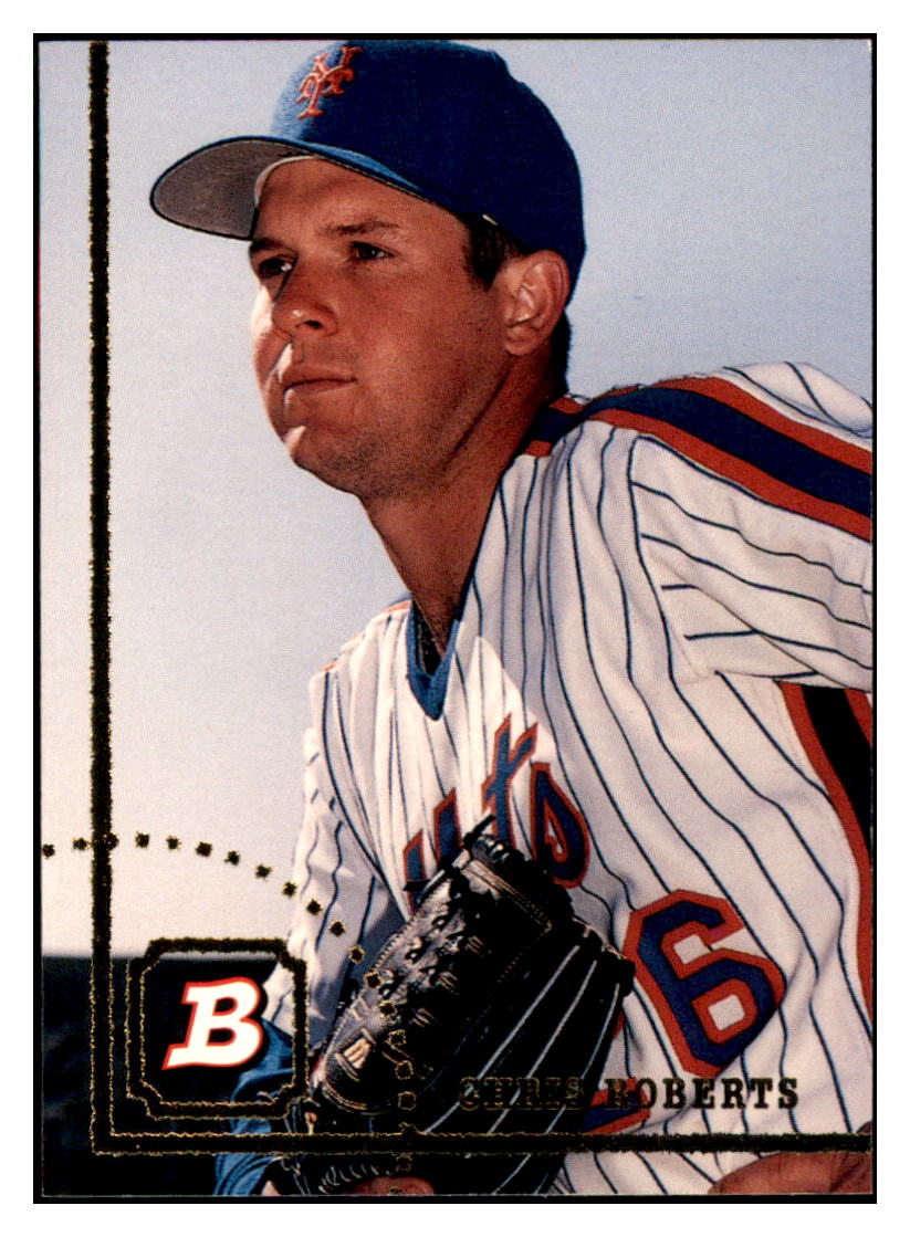 1994 Bowman Chris
  Roberts   New York Mets Baseball Card
  BOWV3 simple Xclusive Collectibles   