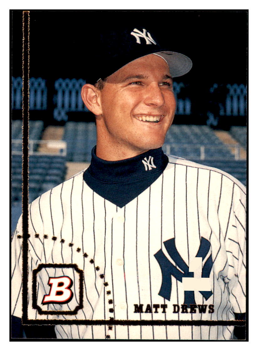 1994 Bowman Matt Drews   RC New York Yankees Baseball Card BOWV3 simple Xclusive Collectibles   