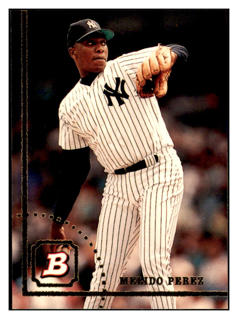 1994 Bowman Melido
  Perez   New York Yankees Baseball Card
  BOWV3 simple Xclusive Collectibles   