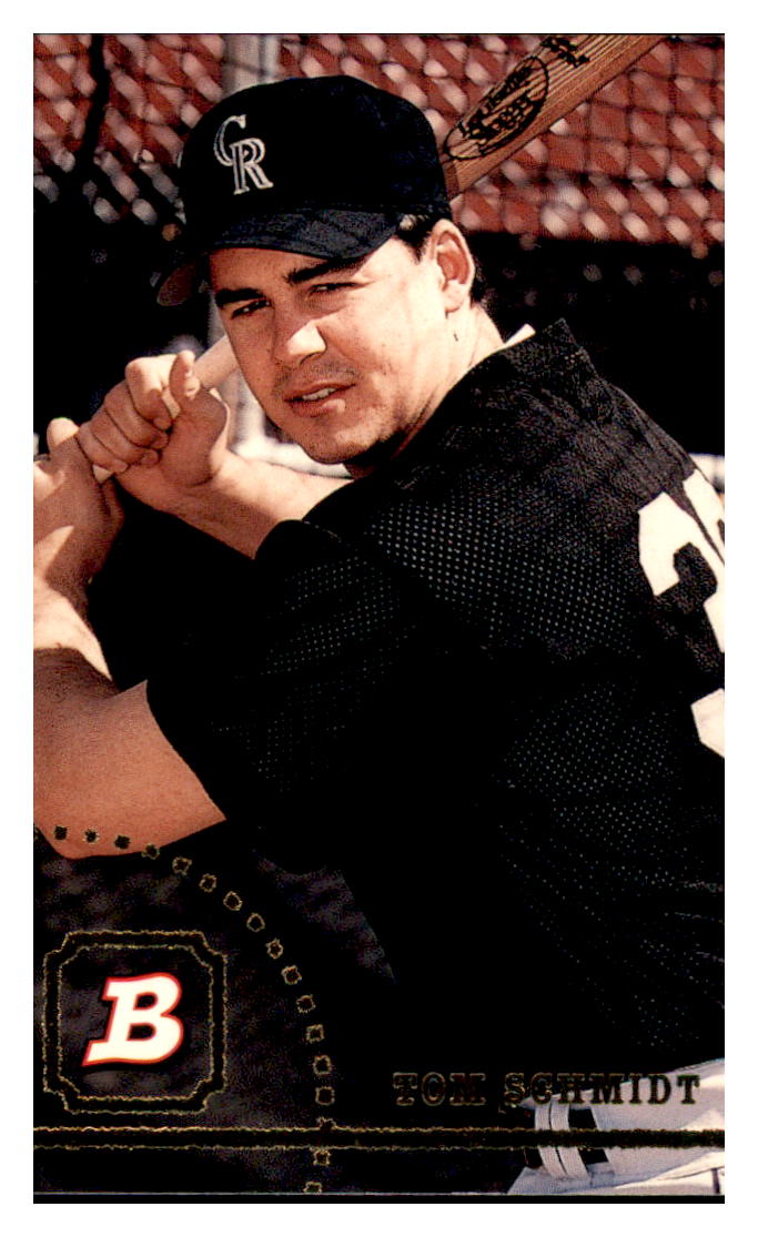 1994 Bowman Tom Schmidt   Colorado Rockies Baseball Card BOWV3 simple Xclusive Collectibles   