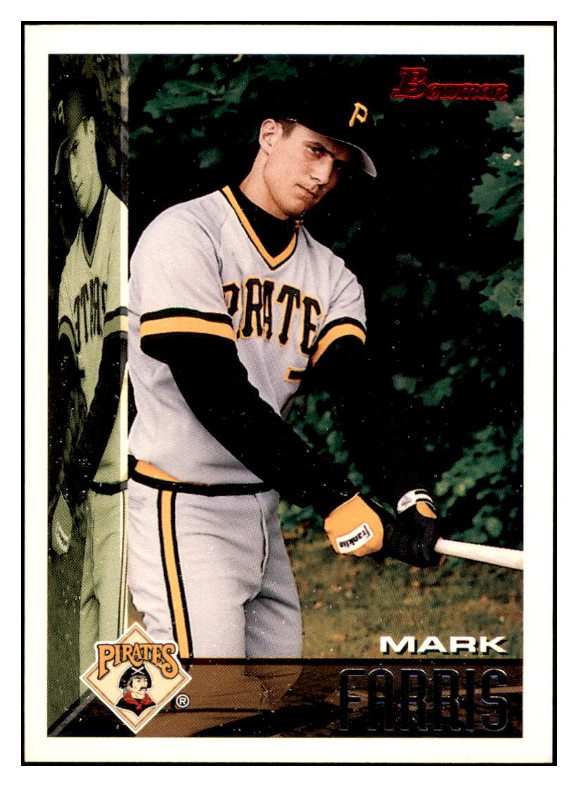 1995 Bowman Mark Farris   Pittsburgh Pirates Baseball Card BOWV3_1a simple Xclusive Collectibles   
