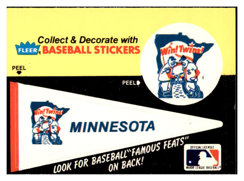 1986 Fleer Seattle Mariners
  Pennant VAR Team Stickers  Seattle
  Mariners Baseball Card BOWV3 simple Xclusive Collectibles   