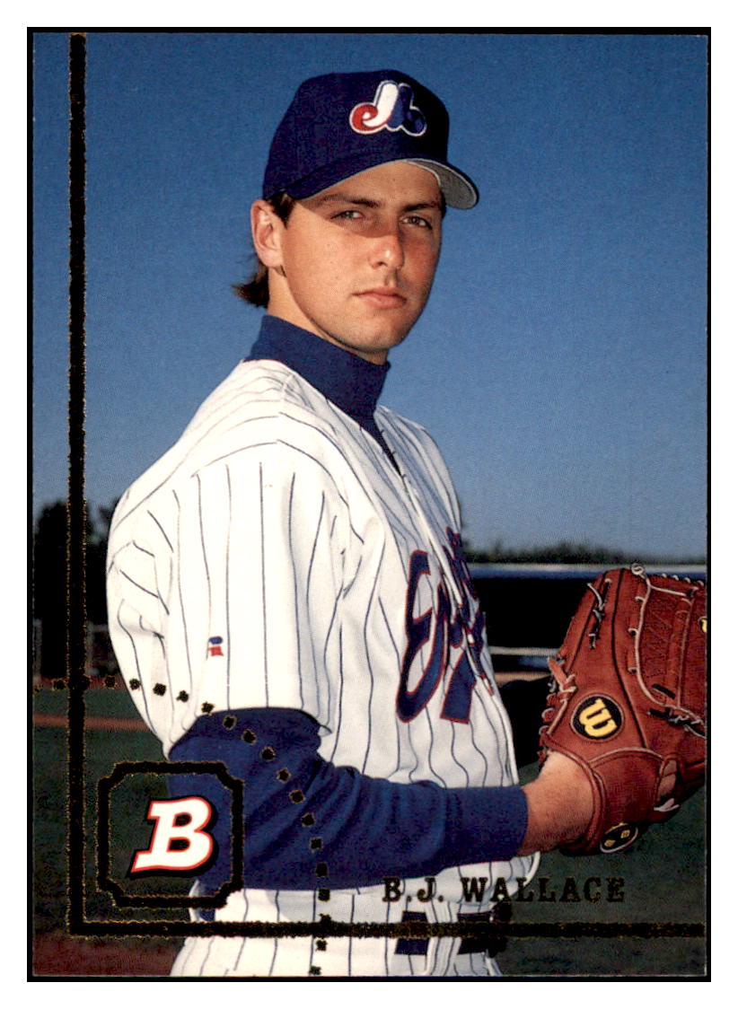 1994 Bowman B.J.
  Wallace   Montreal Expos Baseball Card
  BOWV3 simple Xclusive Collectibles   