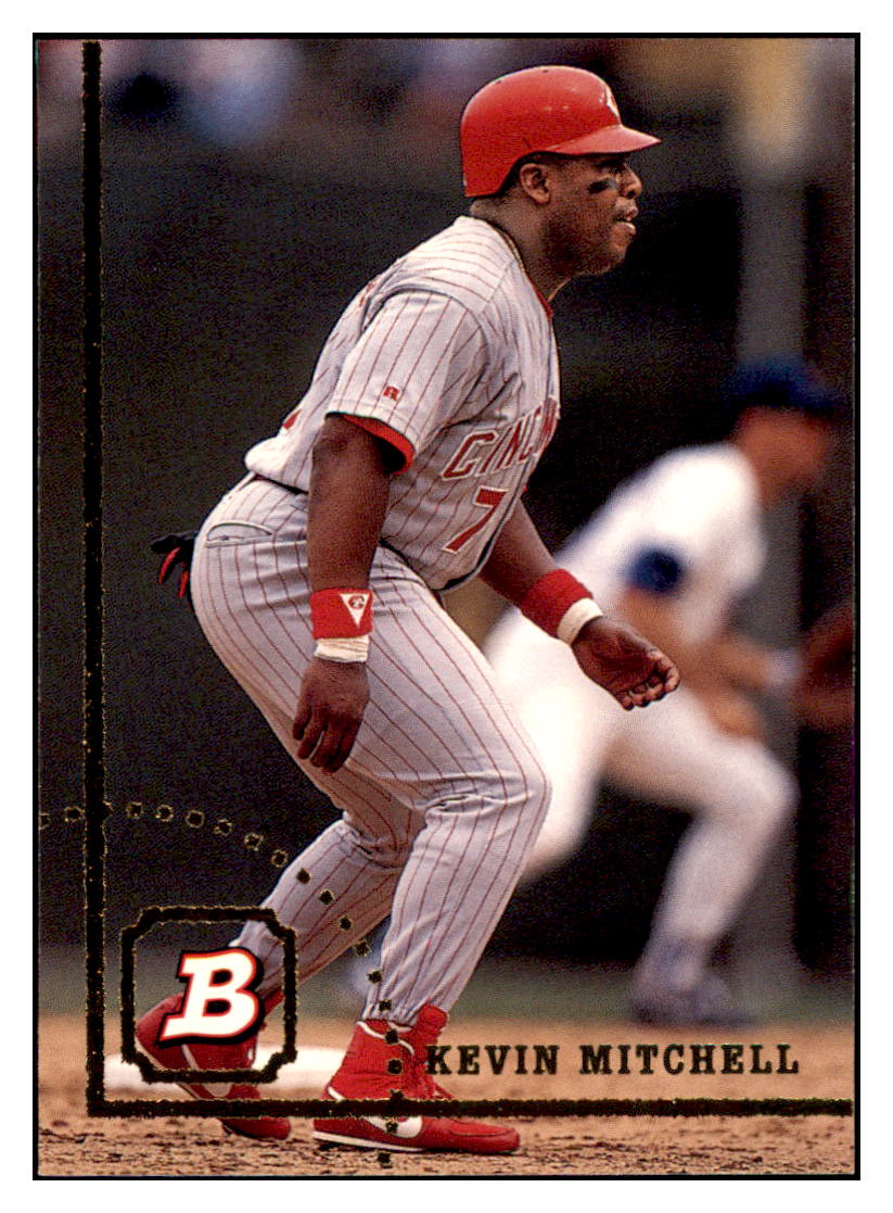 1994 Bowman Kevin
  Mitchell   Cincinnati Reds Baseball
  Card BOWV3 simple Xclusive Collectibles   