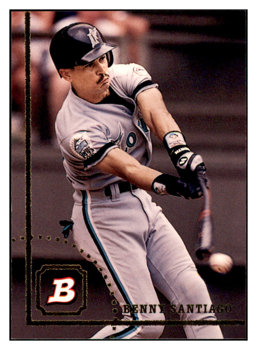 1994 Bowman Benny
  Santiago   Florida Marlins Baseball
  Card BOWV3 simple Xclusive Collectibles   