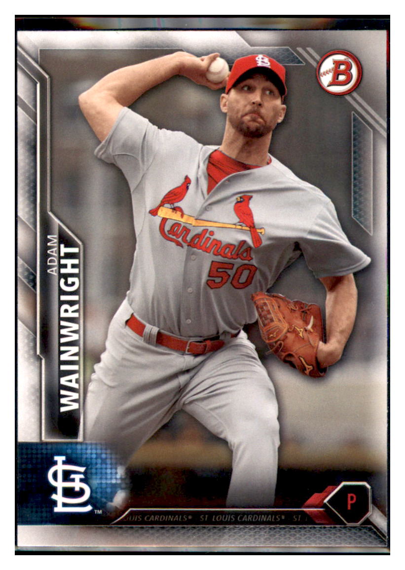 2016 Bowman Adam Wainwright St. Louis Cardinals
  Baseball Card BOWV3 simple Xclusive Collectibles   