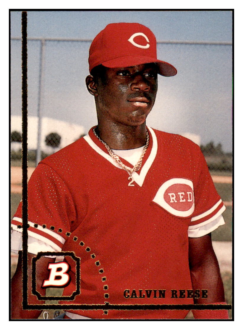 1994 Bowman Calvin
  Reese   Cincinnati Reds Baseball Card
  BOWV3 simple Xclusive Collectibles   