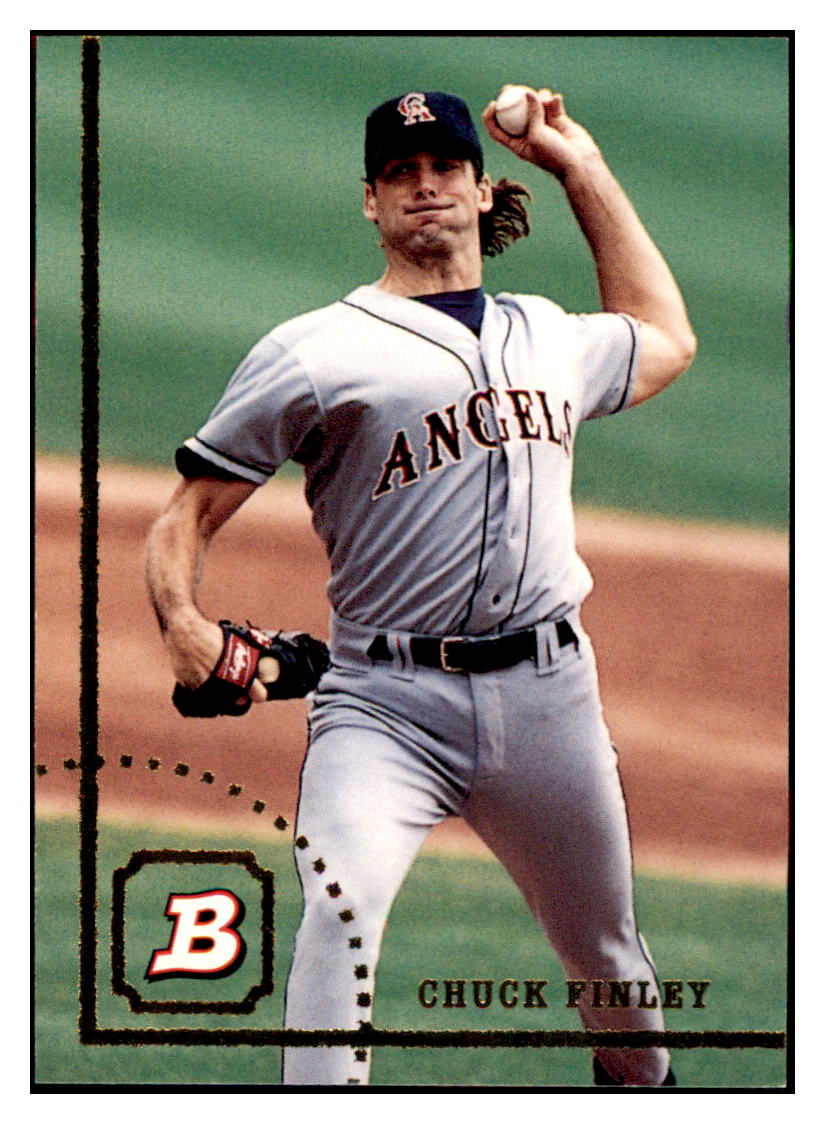 1994 Bowman Chuck
  Finley   California Angels Baseball
  Card BOWV3 simple Xclusive Collectibles   