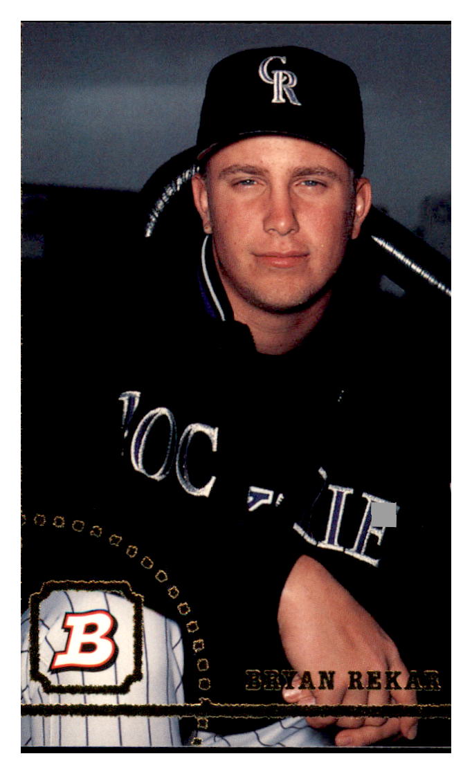 1994 Bowman Bryan Rekar   RC Colorado Rockies Baseball Card BOWV3 simple Xclusive Collectibles   