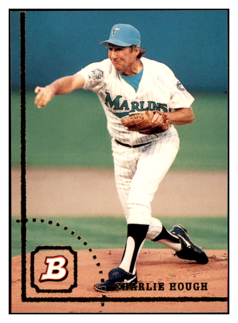 1994 Bowman Charlie
  Hough   Florida Marlins Baseball Card
  BOWV3 simple Xclusive Collectibles   