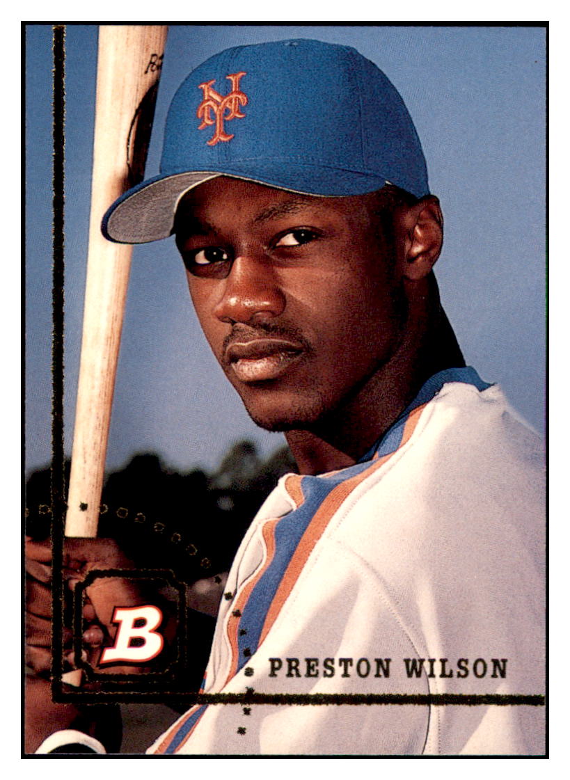 1994 Bowman Preston
  Wilson   New York Mets Baseball Card
  BOWV3 simple Xclusive Collectibles   