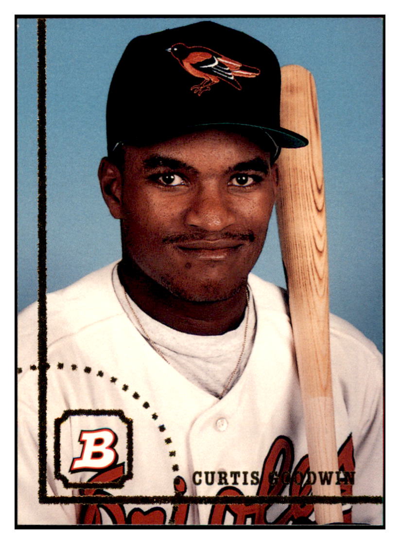 1994 Bowman Curtis
  Goodwin   RC Baltimore Orioles Baseball
  Card BOWV3 simple Xclusive Collectibles   