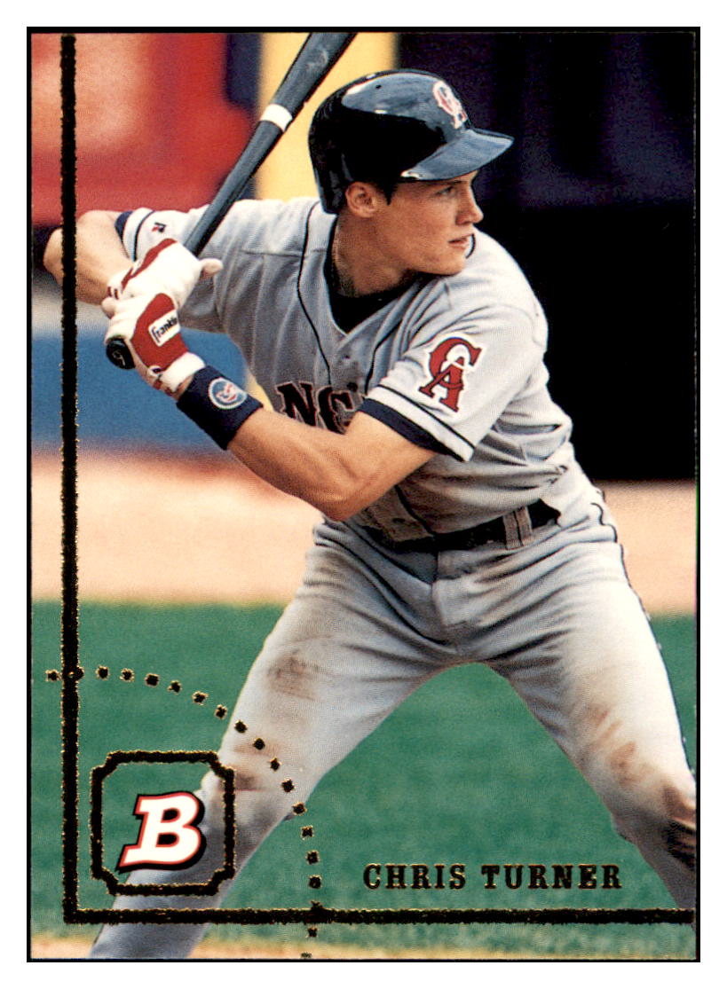 1994 Bowman Chris
  Turner   California Angels Baseball
  Card BOWV3 simple Xclusive Collectibles   