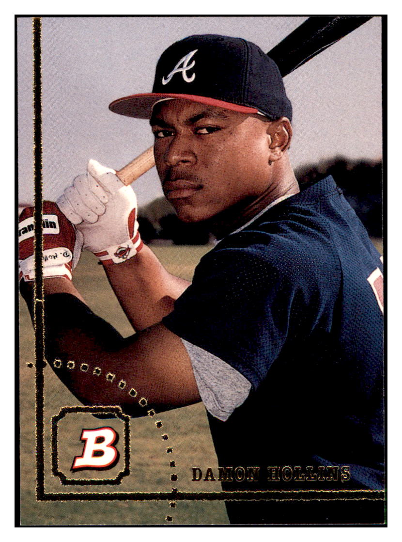1994 Bowman Damon
  Hollins   Atlanta Braves Baseball Card
  BOWV3 simple Xclusive Collectibles   