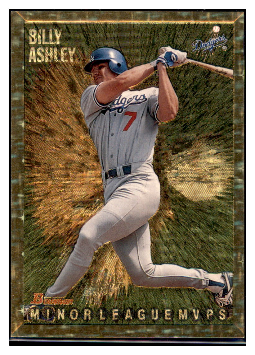 1995 Bowman Billy Ashley Gold Foil Los Angeles Dodgers Baseball
  Card BOWV3 simple Xclusive Collectibles   