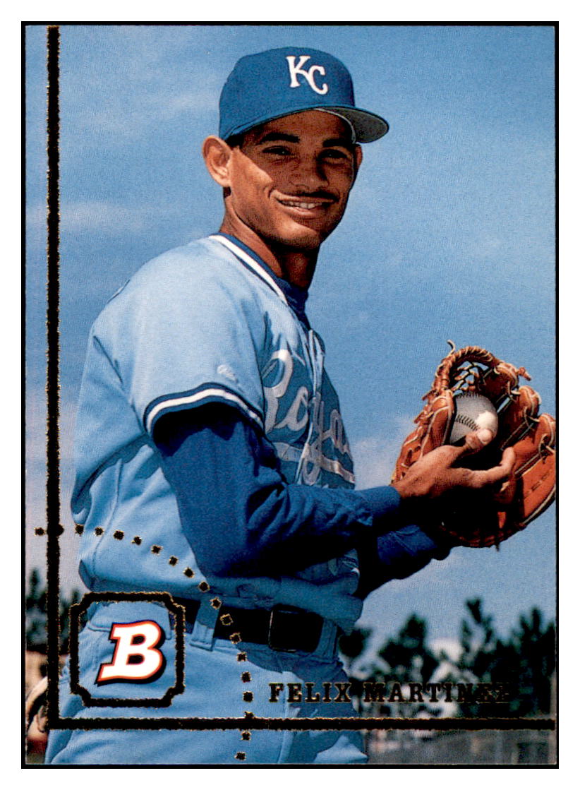 1994 Bowman Felix
Martinez RC Kansas City Royals
  Baseball Card BOWV3 simple Xclusive Collectibles   