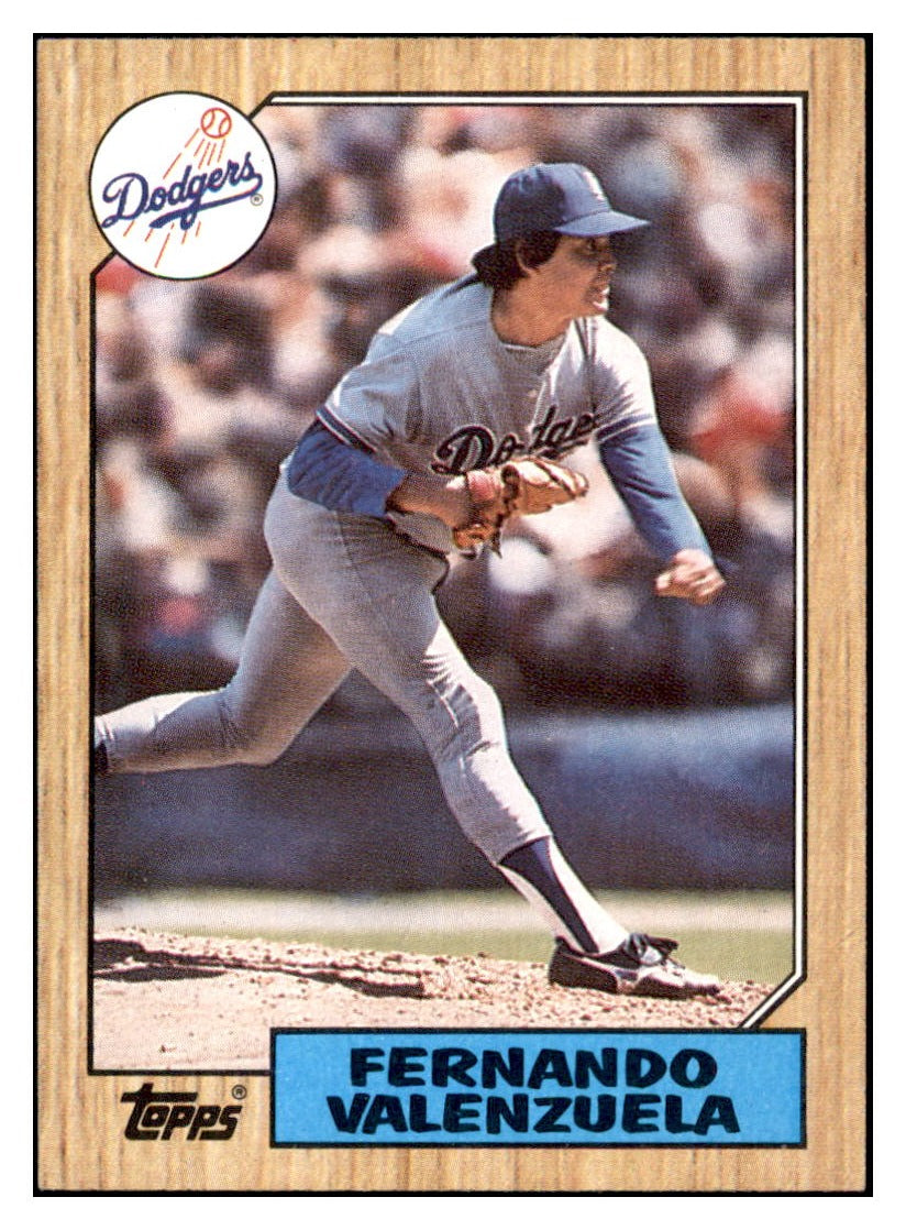 1987 Topps Fernando Valenzuela Los Angeles Dodgers
  Baseball Card BOWV3 simple Xclusive Collectibles   