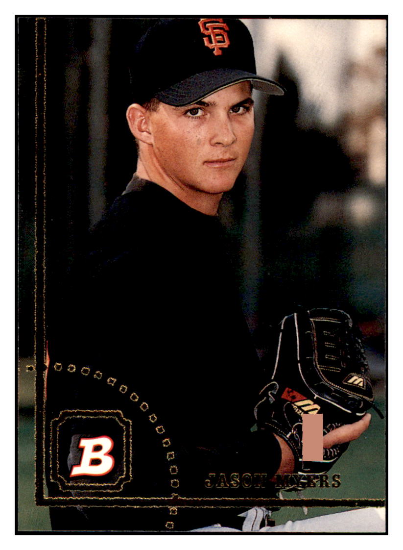 1994 Bowman Jason Myers   RC San Francisco Giants Baseball Card
  BOWV3 simple Xclusive Collectibles   