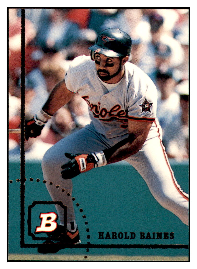 1994 Bowman Harold
  Baines   Baltimore Orioles Baseball
  Card BOWV3 simple Xclusive Collectibles   