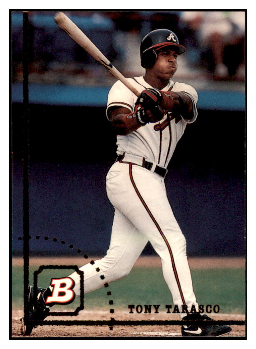 1994 Bowman Tony
  Tarasco   Atlanta Braves Baseball Card
  BOWV3 simple Xclusive Collectibles   