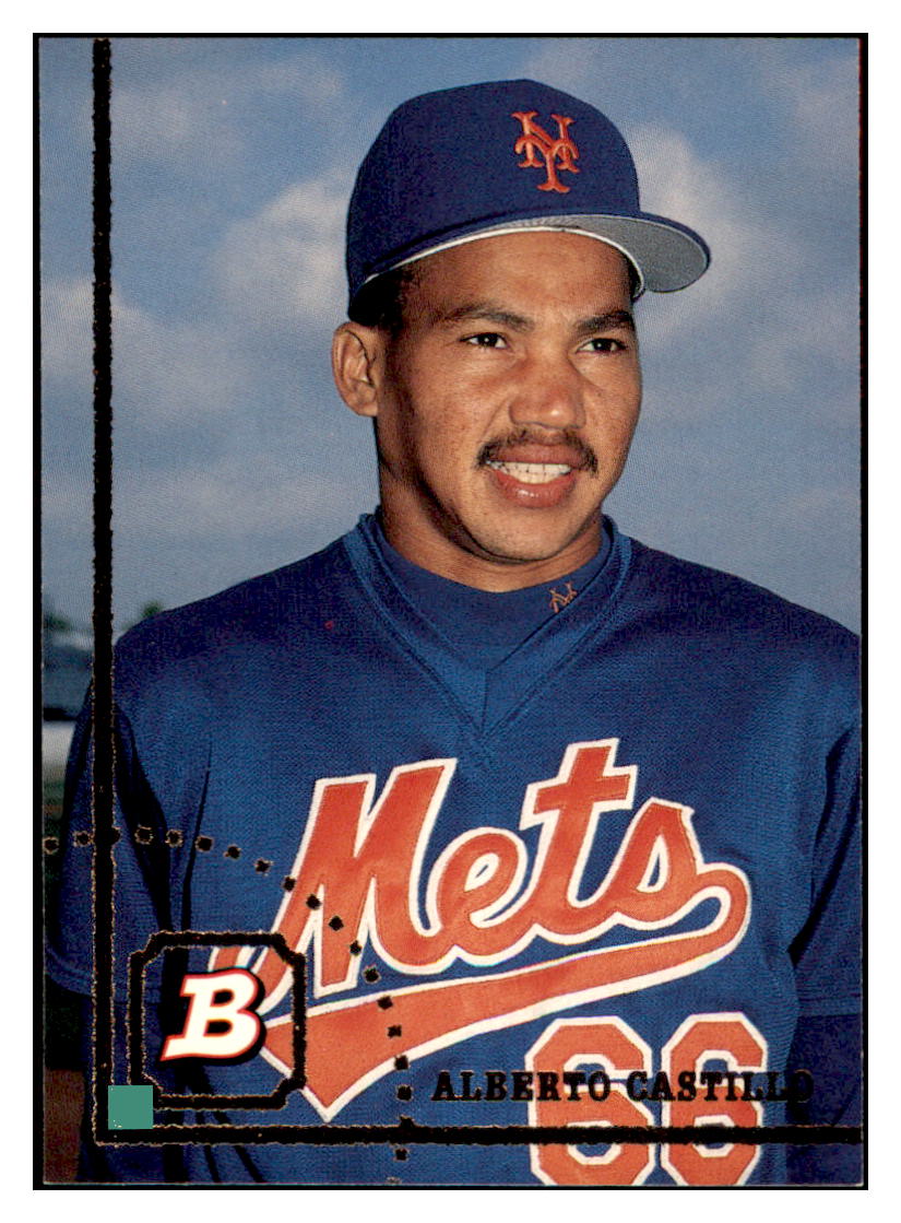 1994 Bowman Alberto
  Castillo   RC New York Mets Baseball
  Card BOWV3 simple Xclusive Collectibles   