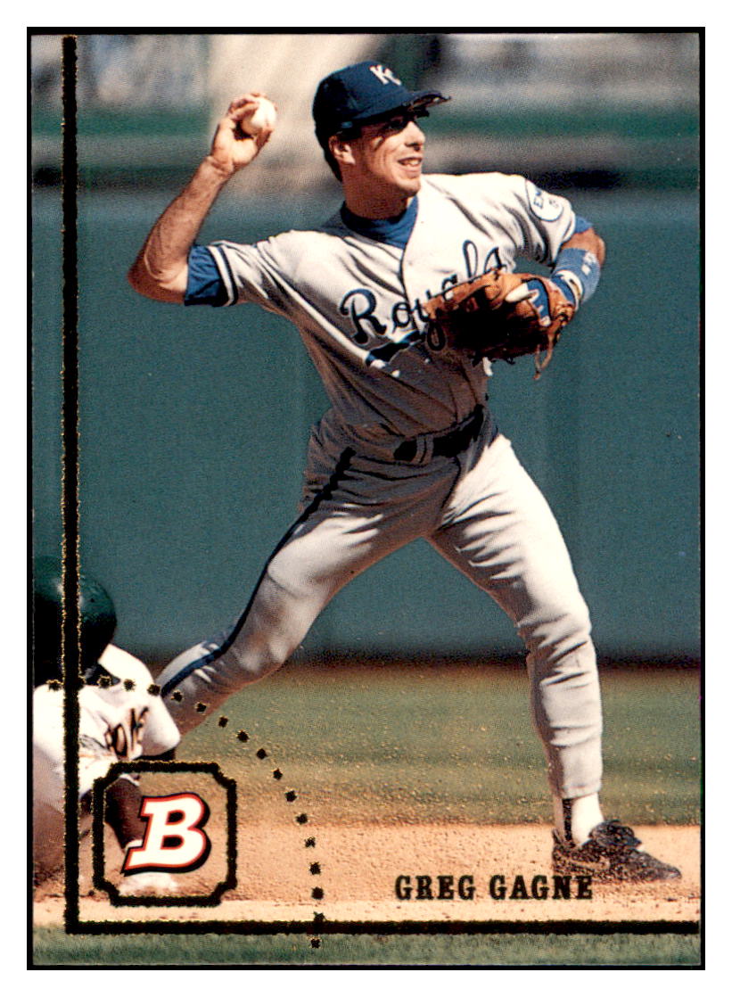 1994 Bowman Greg Gagne   Kansas City Royals Baseball Card BOWV3 simple Xclusive Collectibles   