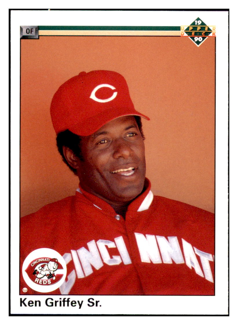 1990 Upper Deck Ken Griffey,
  Sr.   Cincinnati Reds Baseball Card
  BOWV3 simple Xclusive Collectibles   