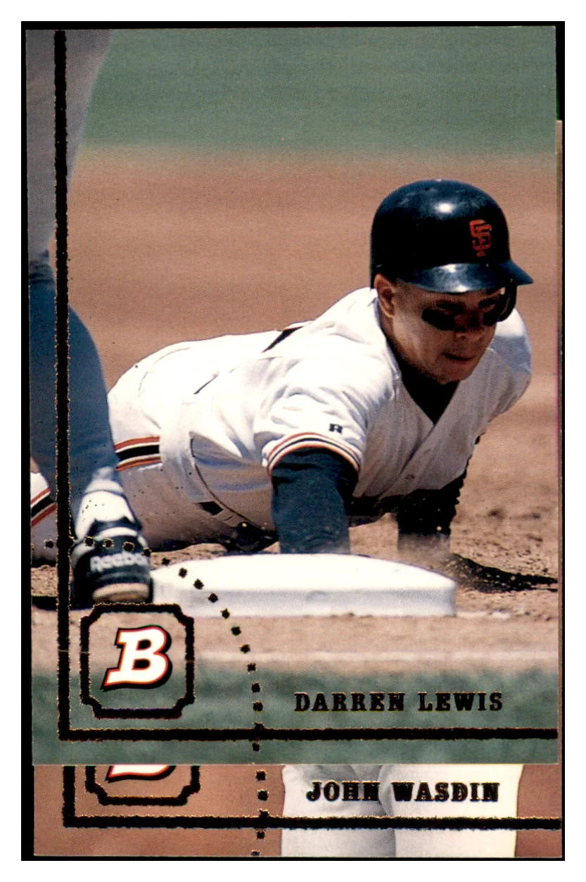 1994 Bowman Darren
  Lewis   San Francisco Giants Baseball
  Card BOWV3 simple Xclusive Collectibles   