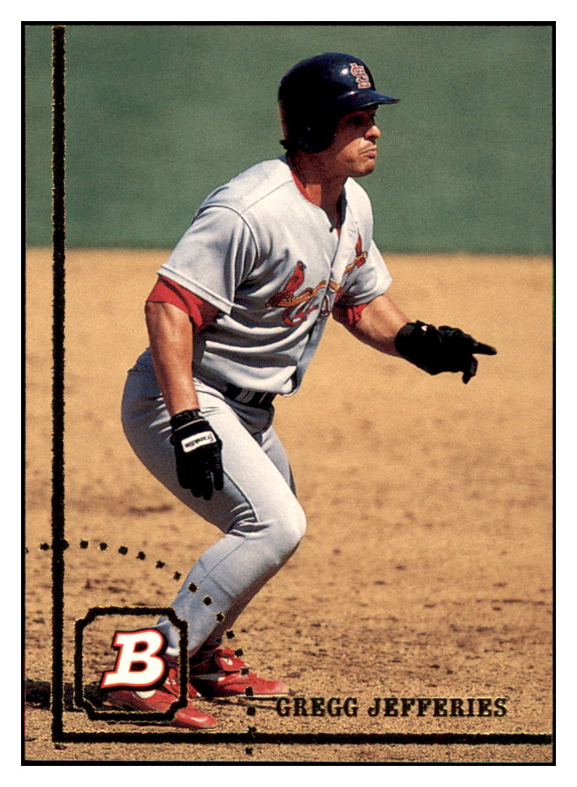 1994 Bowman Gregg
  Jefferies   St. Louis Cardinals
  Baseball Card BOWV3 simple Xclusive Collectibles   
